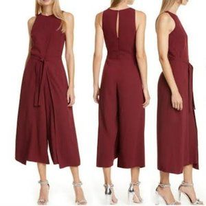 COPY - Joie Maroon Tie Front Jumpsuit
